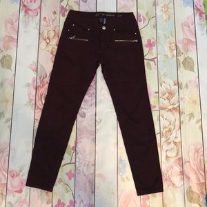 Burgundy Skinny Jeans